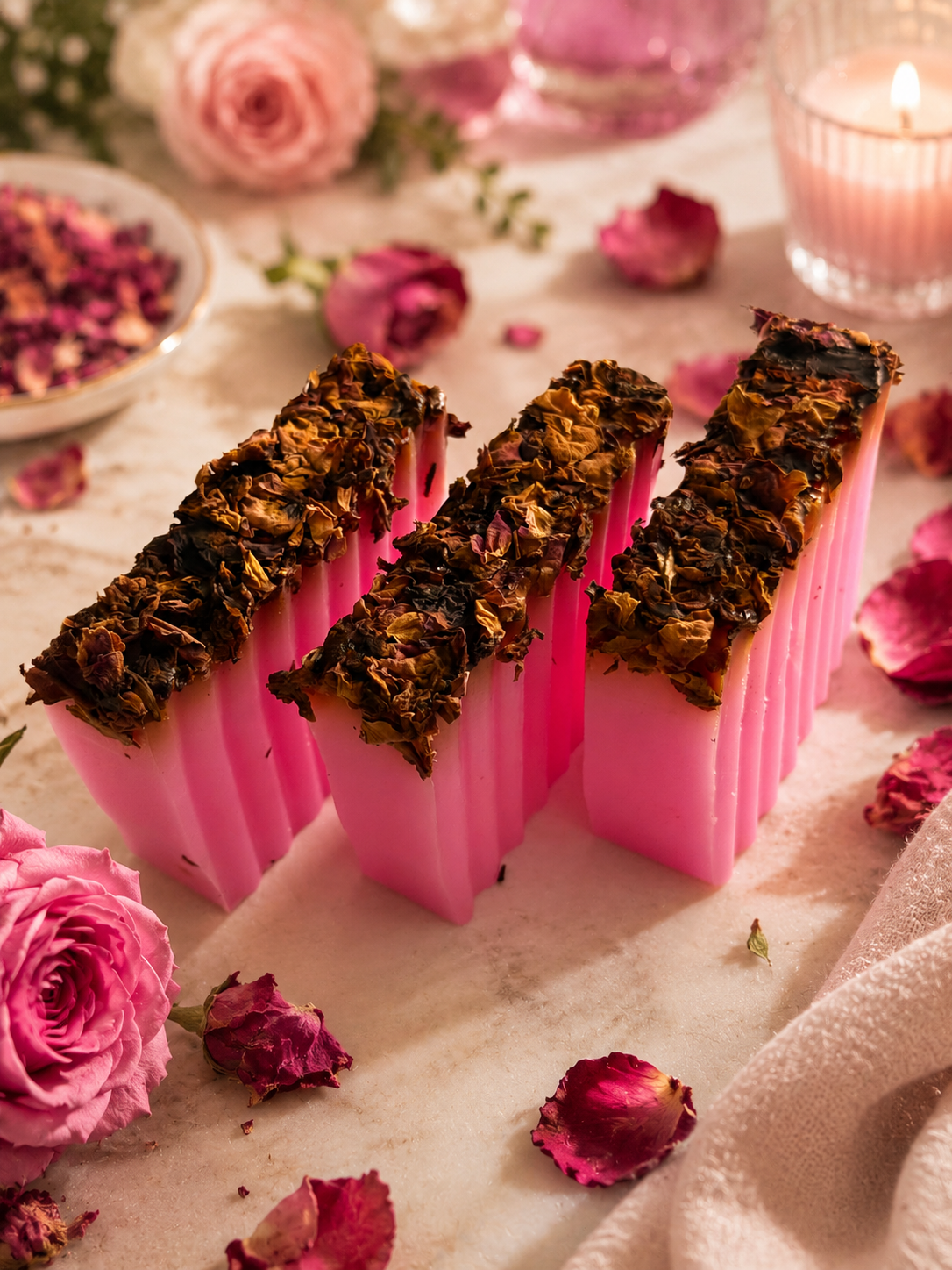 Rose & Rose Petals Handcrafted Soap