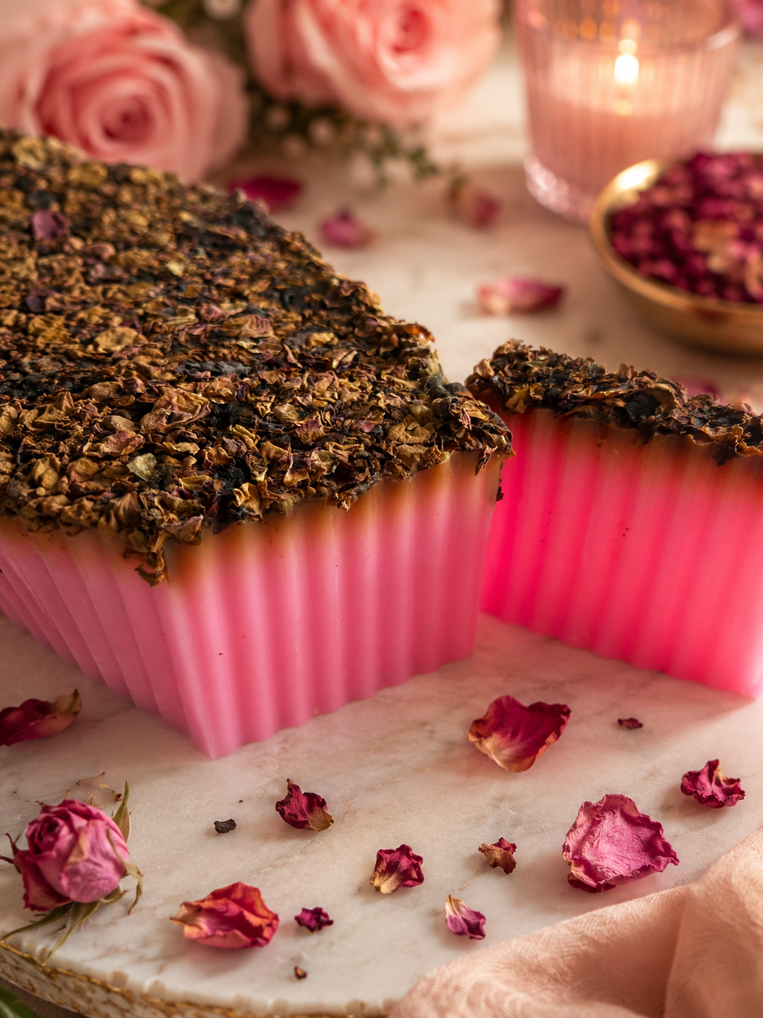 Rose & Rose Petals Handcrafted Soap
