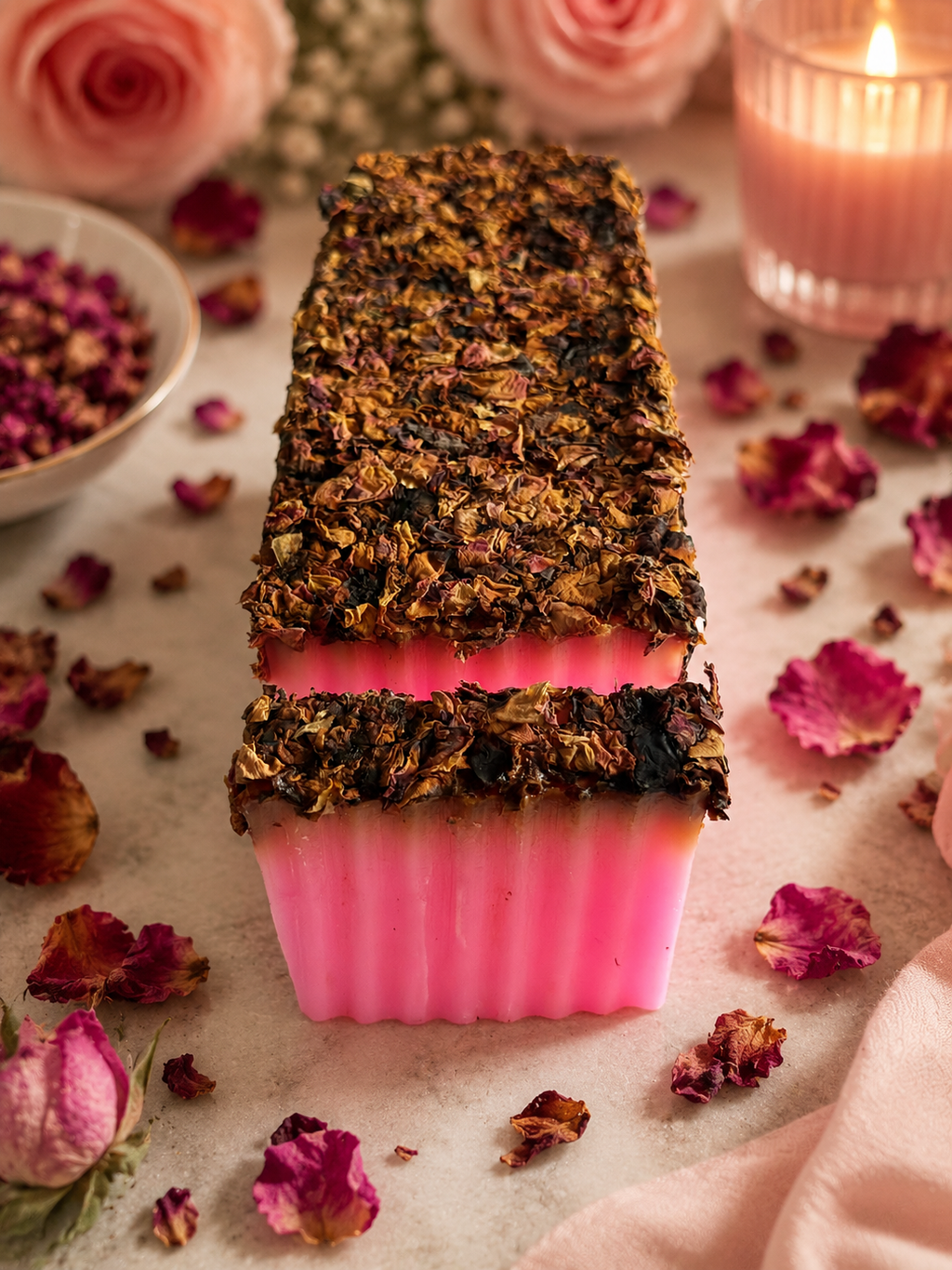 Rose & Rose Petals Handcrafted Soap